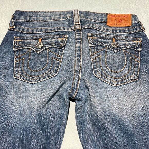 True Religion Boys Jack Distressed Straight Jeans Mid Rise D29 - Picture 10 of 11